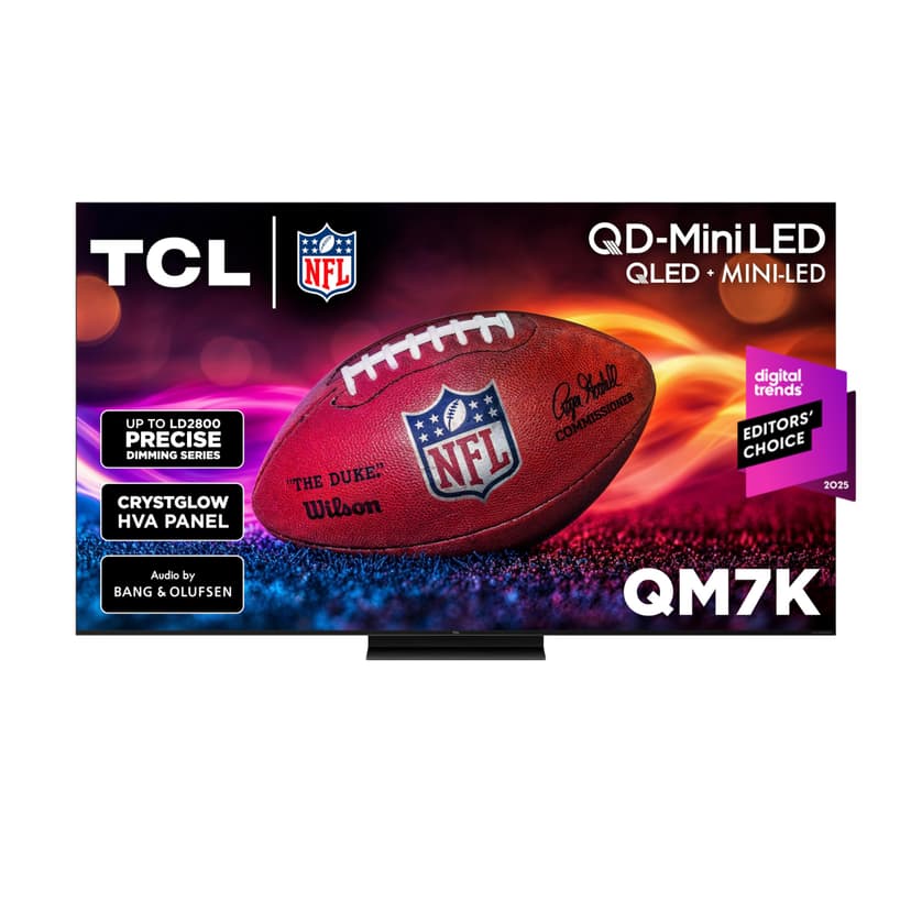 TCL 55 Inch Class QM7K Series | Mini LED QLED 4K HDR | 55QM7K, 2025 Model | 120HZ-144HZ Anti Reflective Screen Smart Google TV Dolby Atmos Onkyo Audio | Voice Remote Alexa Gaming Streaming Television
