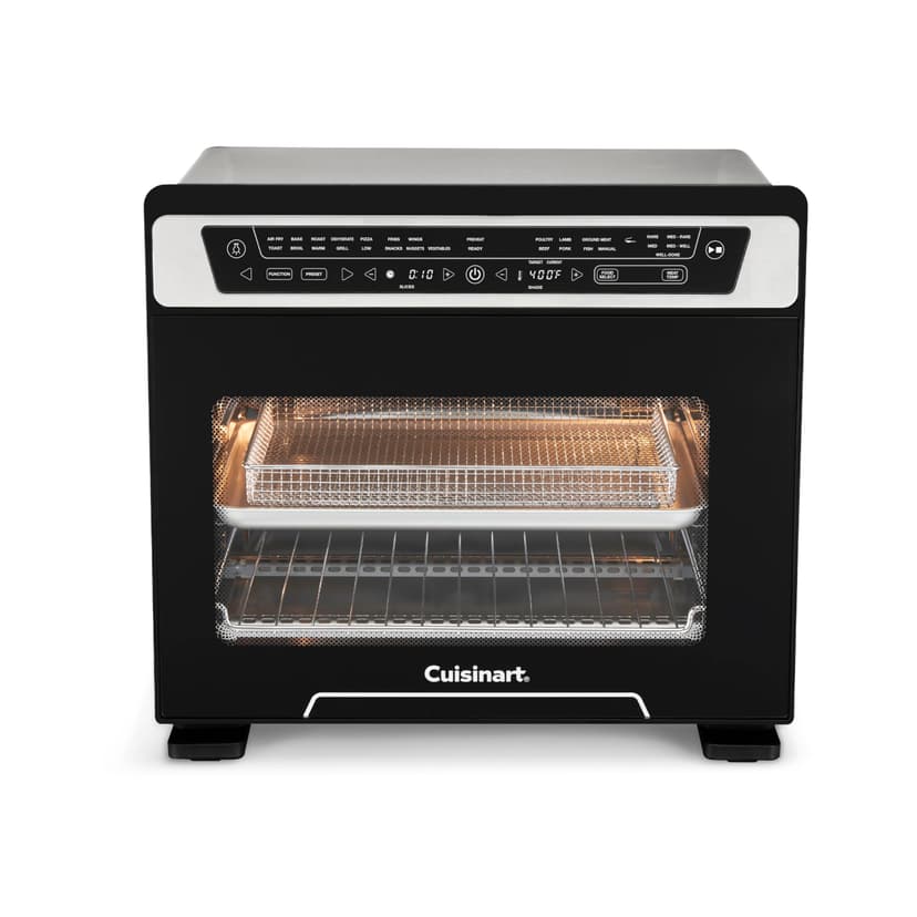 Cuisinart 15-in-1 Extra-Large Digital Air Fryer Oven with 9"x13" 2-in-1 Pan, Air Fry 4 Lbs of Wings, Cook a 13 Lb Turkey or 5+ Lb Chicken, Toast 9 Slices of Bread, and Bake a 13" Pizza, TOA-112