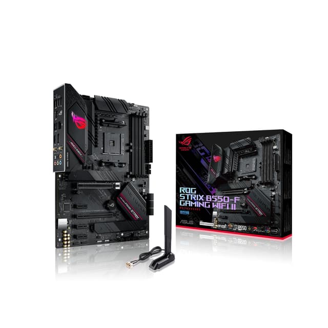 Asus ROG Strix B550-F Gaming WiFi II AMD AM4 (3rd Gen Ryzen) ATX Gaming Motherboard (PCIe 4.0,WiFi 6E, 2.5Gb LAN, BIOS Flashback, HDMI 2.1, Addressable Gen 2 RGB Header and Aura Sync)