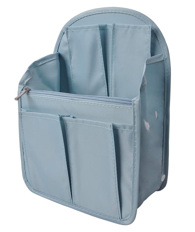 Vercord Backpack Organizer Insert Liner Hanging Travel Bag in Bag with Many Pockets Light Blue Medium