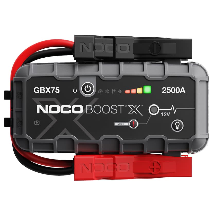 NOCO Boost X GBX75: 2500A UltraSafe Jump Starter – 12V Lithium Battery Booster Pack, Portable Jump Box, Power Bank & Jumper Cables - for 8.5L Gas and 6.5L Diesel Engines