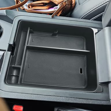 EDBETOS Center Console Organizer Compatible with 2023 2024 2025 Honda Pilot, 2024 2025 Ridgeline/Passport Insert Tray Secondary Storage Armrest Box ABS Plastic Material, Black