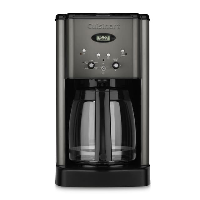 Cuisinart 12 Cup Brew Central Maker Coffee Maker, Black Stainless Steel, DCC-1200BKSNAS