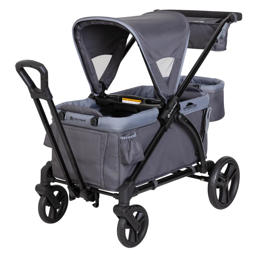 Baby Trend Expedition 2-in-1 Stroller Wagon Plus, Ultra Grey