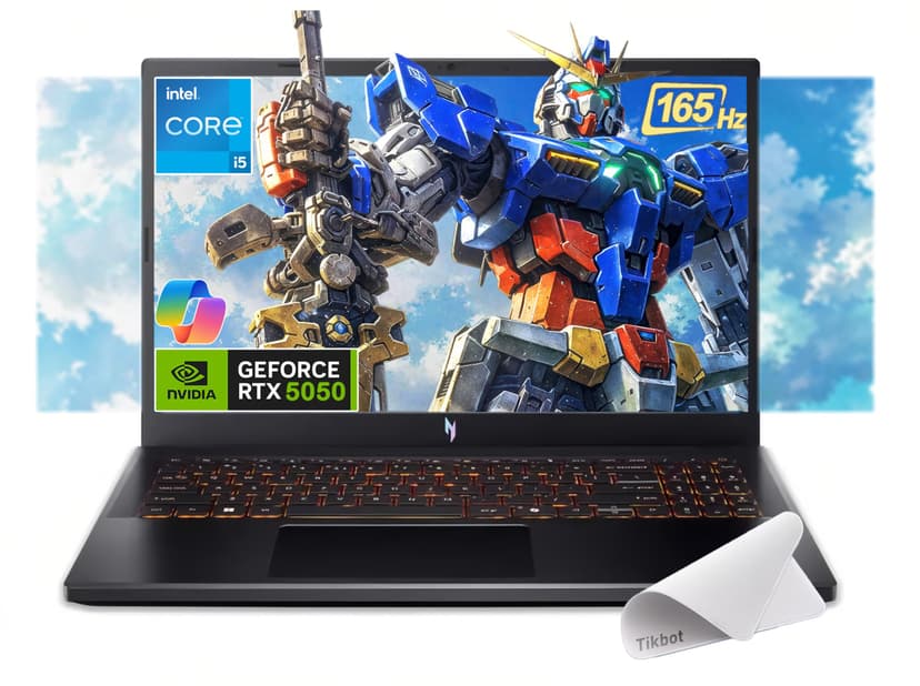 acer Nitro V 15.6” FHD IPS 165Hz Gaming Laptop, Intel Core i5-13420H, NVIDIA GeForce RTX 5050 with 8GB GDDR7 VRAM, Win11H, w/Mouse pad (16GB RAM, 512GB PCIe SSD)