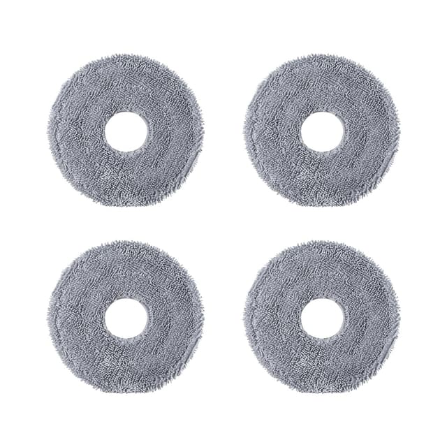 roborock 4 Pack Microfiber Mop Cloths Qrevo CurvX Robot Vacuum, Mop Pad Replacement Accessories