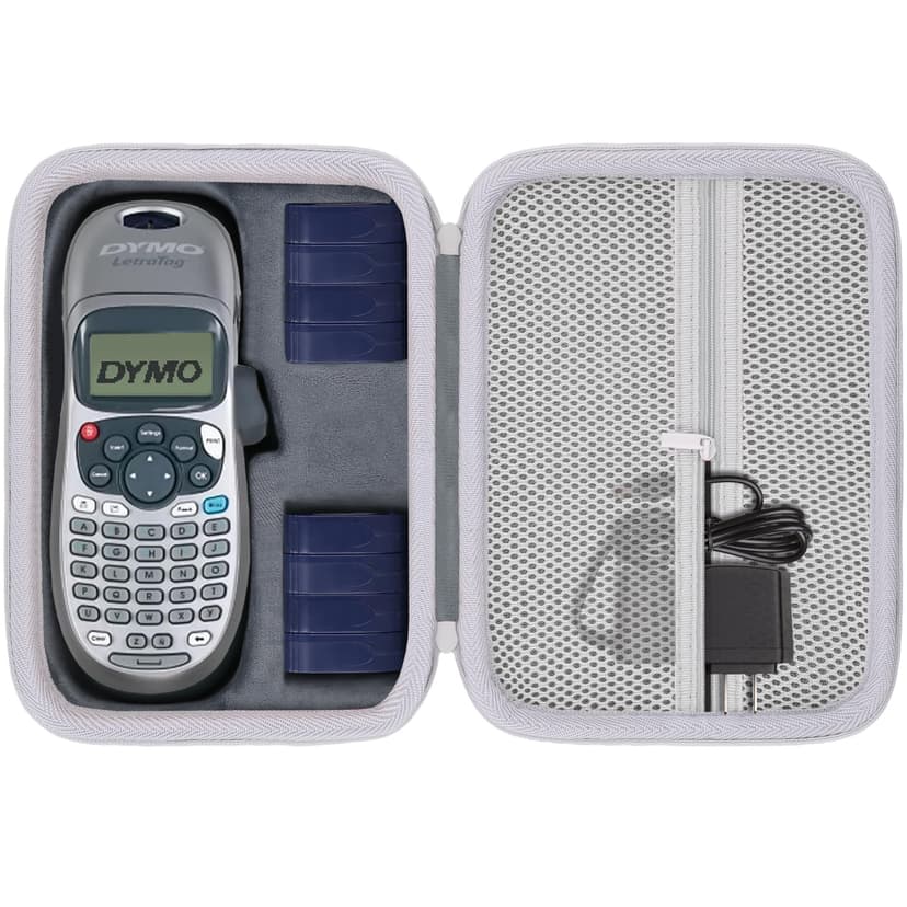 Baval Label Printer Case Compatible with DYMO LetraTag LT-100H/LT-100H Plus Handheld Label Maker(Gray Case)