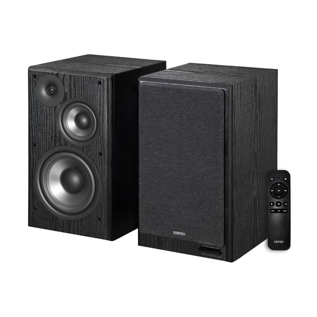 Edifier R2750DB MKII Powered Bookshelf Speakers, 144W 3-Way Active Studio Monitor with Sub Out, Hi-Res Audio, Bluetooth 6.0 with LDAC, HDMI/Optical/Coaxial for Turntable, PC, Home Audio - Black