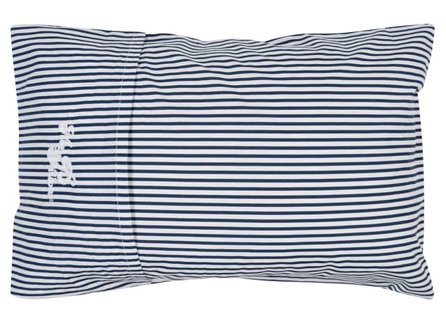 MyPillow Multi-Use Travel Pillow Compact Pillow for On-The-Go Comfort and Sleeping, Portable, Compact, Washable Pillow for Adult and Kids Neck Support [Blue Stripe]