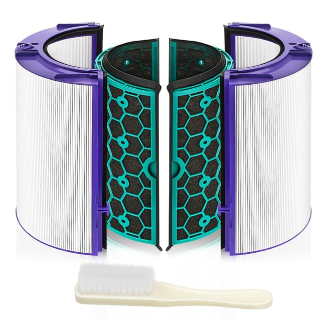 TP04 Replacement Filter for Dyson HP04 TP04 DP04 TP05 DP05 Air Purifi-er Sealed Two Stage 360° Pure Cool Fan Combi Glass HEPA Filter & Activated Carbon Filter (Not for HP07,TP01,TP02,TP07,HP09)