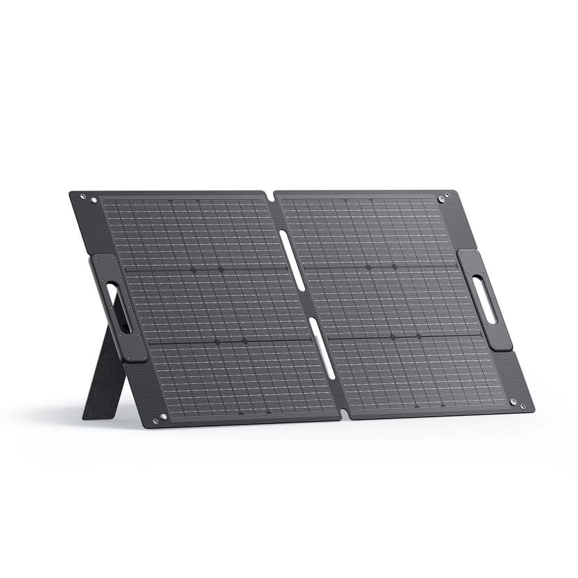 BLUETTI 100W Solar Panel for Solar Generator EB3A AC2A AC50B AC70 AC180 AC200L Elite 200 V2 AC300 B300K Handsfree 1 & 2, Foldable Solar Charger with Adjustable Kickstands for RV, Camping
