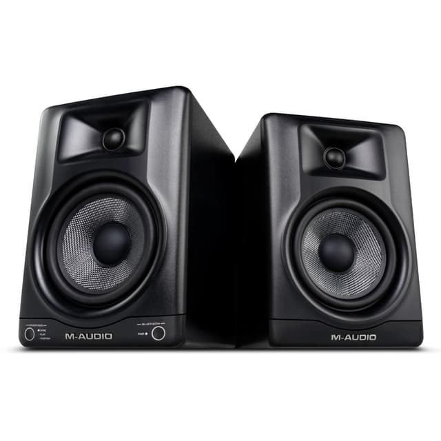 M-AUDIO BX5BT Pair 5" Desktop Studio Monitor Speakers with DSP and Bluetooth with App Control, for Music Production, Video Edits, Content Creation, Podcasting