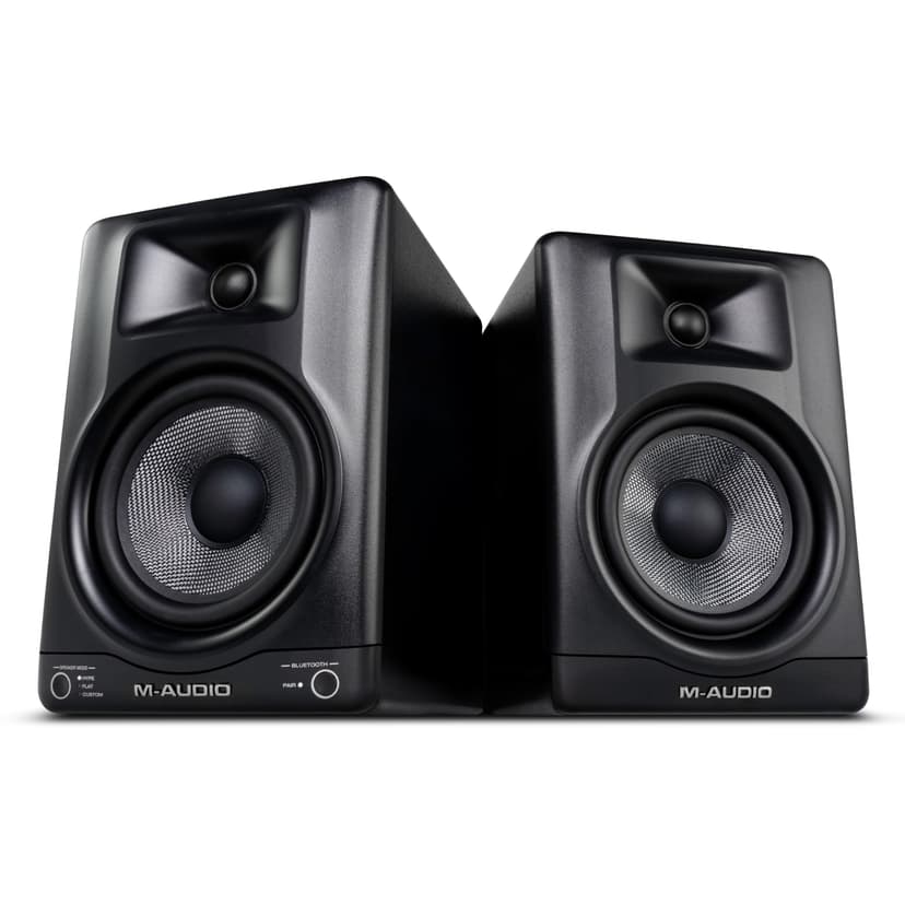 M-AUDIO BX5BT Pair 5" Desktop Studio Monitor Speakers with DSP and Bluetooth with App Control, for Music Production, Video Edits, Content Creation, Podcasting