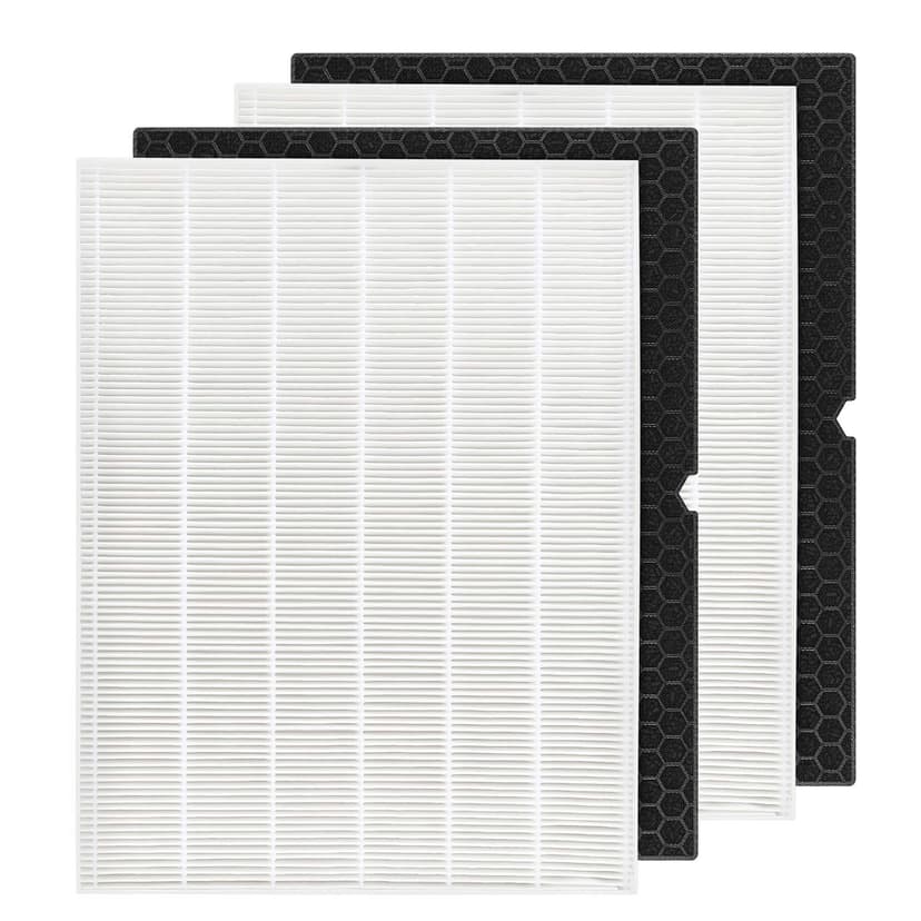 2 Sets 116130 HEPA Replacement Filter H 116130 for Winix 5500-2 Plasmawave Air Purifier and Models AM80 - HEPA Filter and Activated Carbon Filter Combo Pack