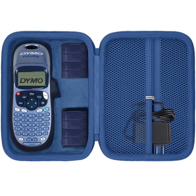 Baval Label Printer Case Compatible with DYMO LetraTag LT-100H/LT-100H Plus Handheld Label Maker(Blue Case)