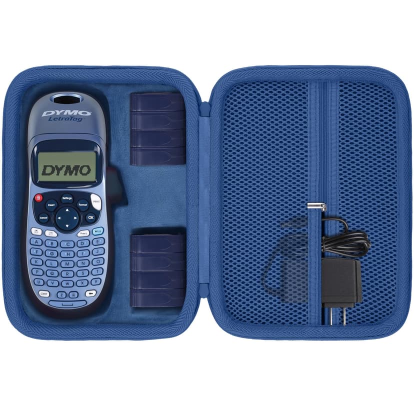 Baval Label Printer Case Compatible with DYMO LetraTag LT-100H/LT-100H Plus Handheld Label Maker(Blue Case)