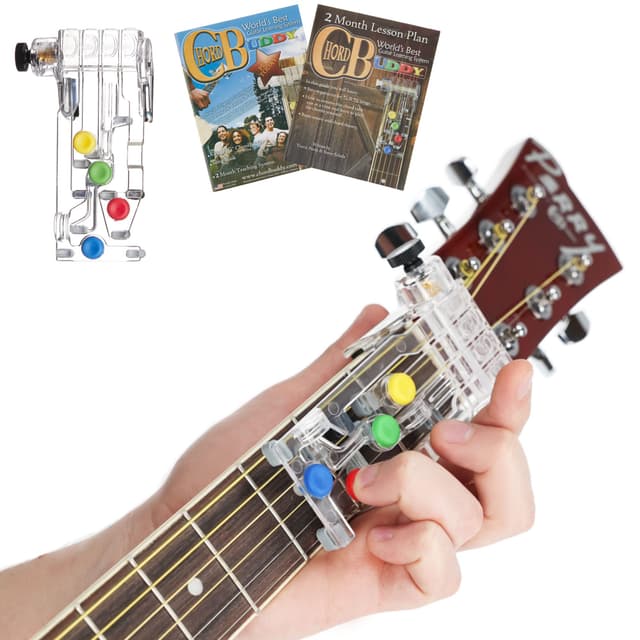 ChordBuddy “MADE IN THE USA” - Guitar Learning with Songbook, Lesson Plan, App, and Right Handed ChordBuddy