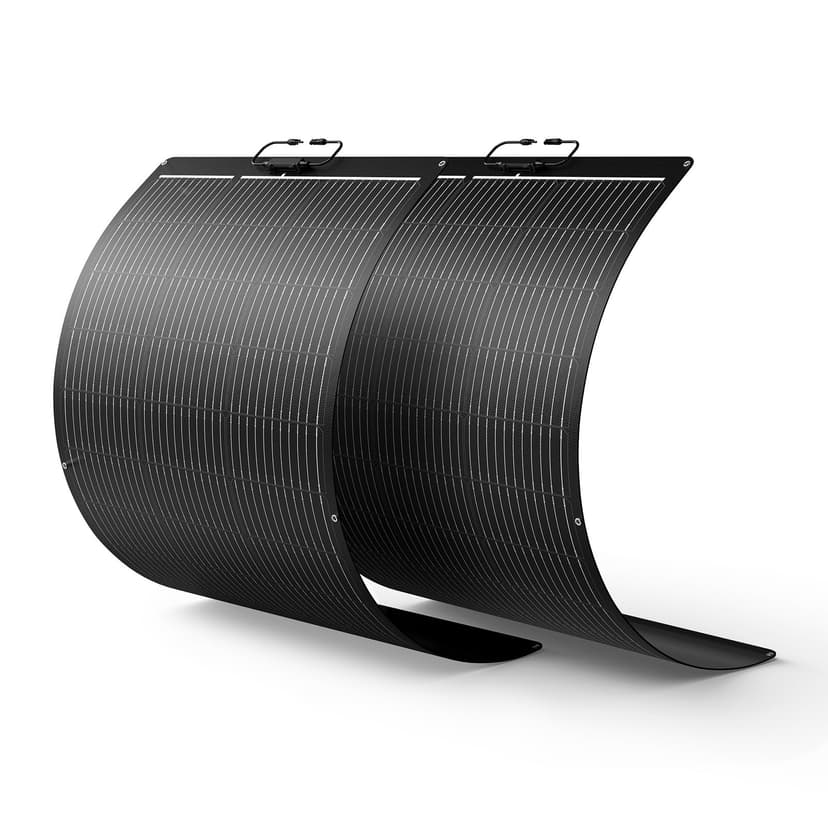 Callsun 200W Flexible Solar Panel Kit (2x100W), All-Black Stealth Edition, High-Performance ETFE Monocrystalline Modules, 12V/24V System for RV, Motorhome, Boat, Van, Camper