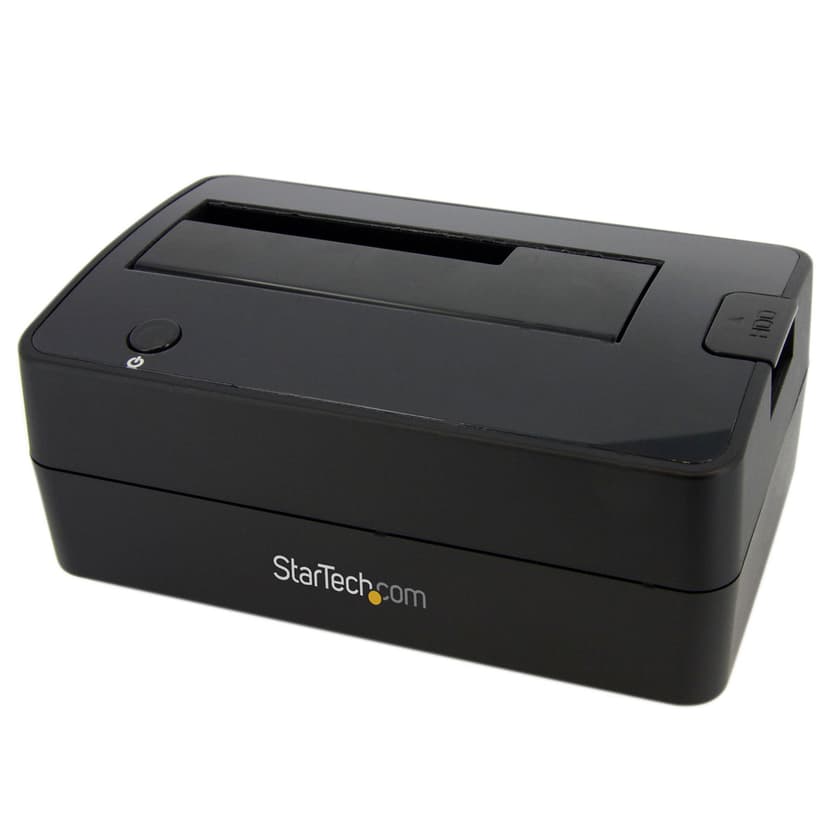 StarTech.com Single Bay USB 3.0 to SATA Hard Drive Docking Station, USB 3.0 (5 Gbps) Hard Drive Dock, External 2.5/3.5" SATA I/II/III HDD/SSD Docking Station, Top-Loading Hard Drive Bay (SATDOCKU3S)