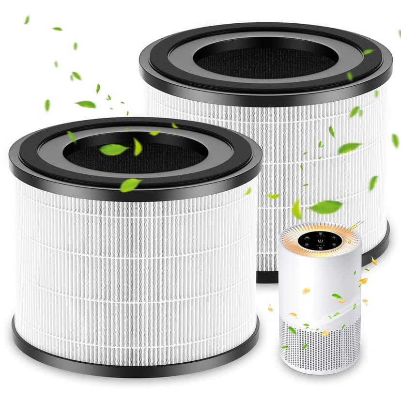 AP-S0610L Replacement Filter Compatible with MOOKA AP-S0610L Air Puri-fier, Efficient Air Filter, 3-Stage Filtration System, 2 Pack
