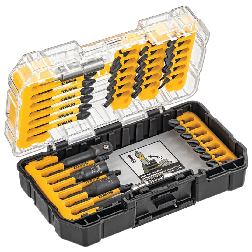 DEWALT Screwdriver Bit Set, 40 Pcs. Impact Ready, FlexTorq Impact Driver Bit Set with Storage Case (DWA2T40IR)
