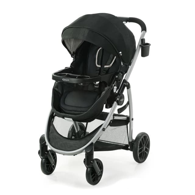 Graco Modes Pramette Stroller, 3-in-1 Baby Stroller, 3 Modes from Infant Car Seat Carrier, Infant Pramette, to Toddler Stroller, Reversible Seat, One Hand Fold, Extra Storage, Child Tray, Pierce