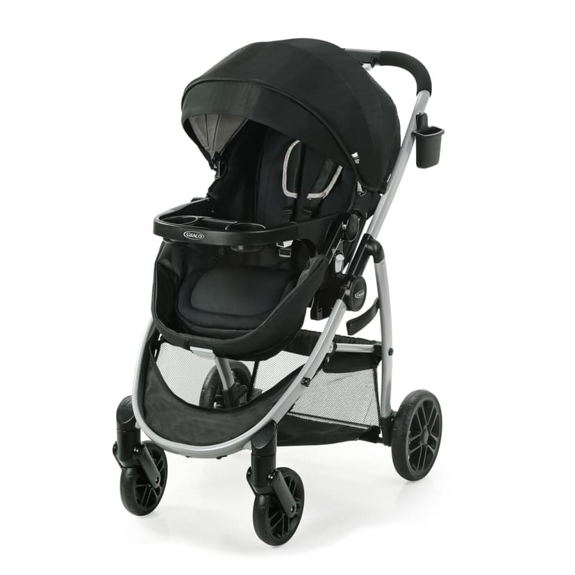 Graco Modes Pramette Stroller, 3-in-1 Baby Stroller, 3 Modes from Infant Car Seat Carrier, Infant Pramette, to Toddler Stroller, Reversible Seat, One Hand Fold, Extra Storage, Child Tray, Pierce