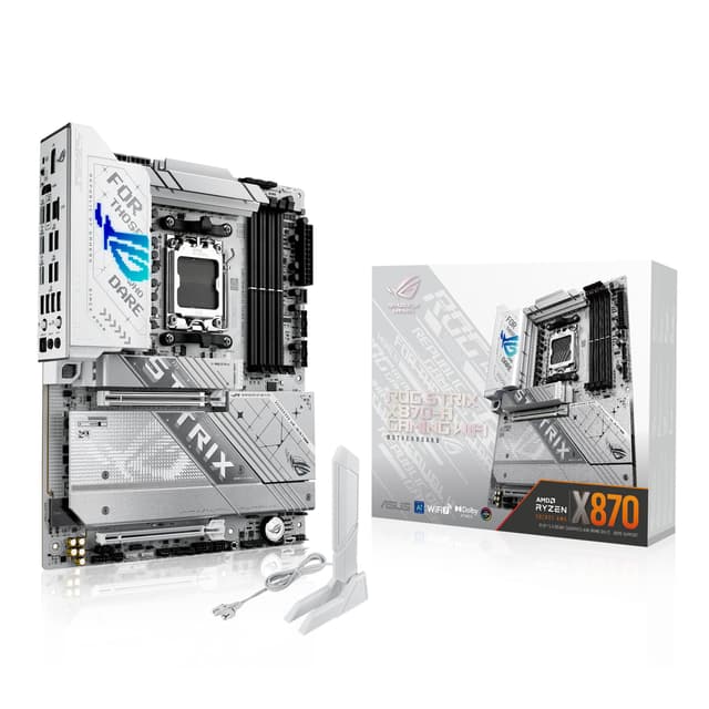 ASUS ROG Strix X870-A Gaming WiFi AMD AM5 X870 ATX Motherboard 16+2+2 Power Stages, Dynamic OC Switcher, Core Flex, DDR5 AEMP, WiFi 7, 4X M.2, PCIe® 5.0, Q-Release Slim, USB4®, AI OCing & Networking
