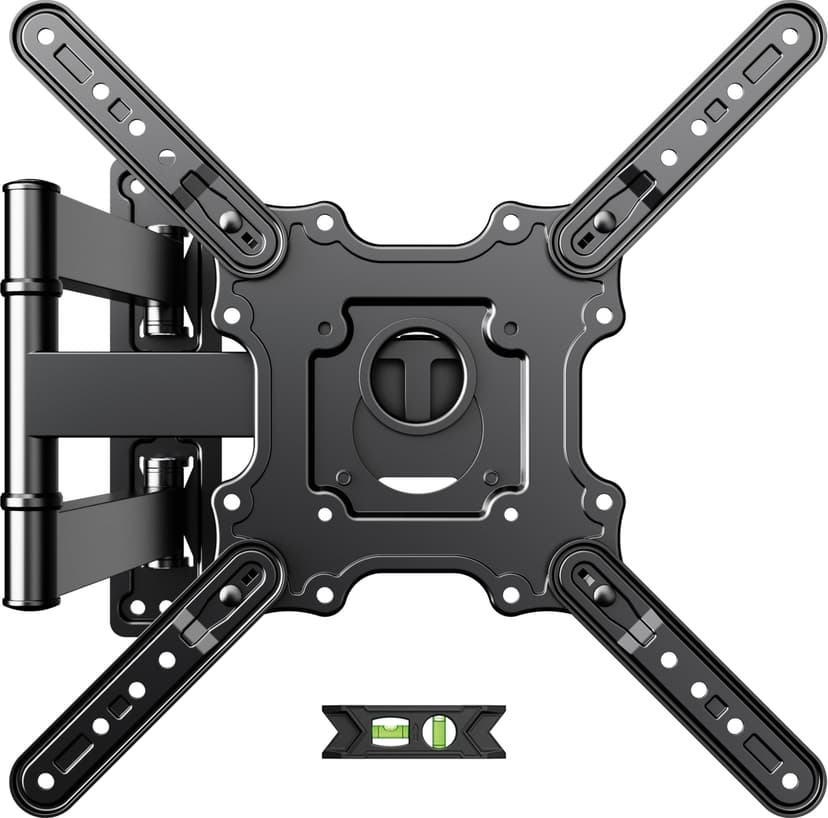 USX MOUN TV Wall Mount for Most 26-60 Inch TVs up to 77 lbs, Full Motion Wall Mount TV Bracket with Swivel Tilt Single Stud Design for Corner, Max VESA 400x400mm fit Most 32 40 42 43 50 55 60 TVs