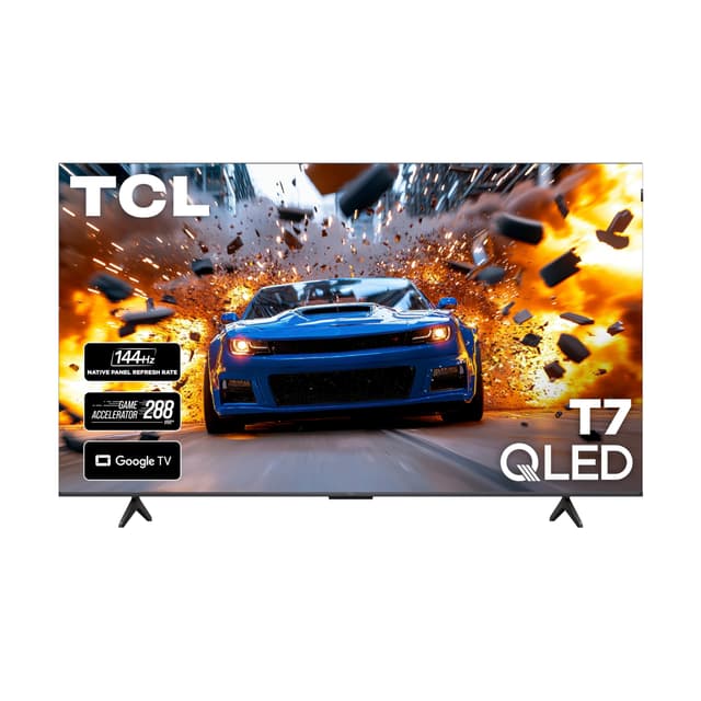 TCL 65 Inch Class T7 Series | 4K QLED HDR | 65T7, 2025 Model | 120HZ-144HZ High Brightness Smart Google TV Dolby Atmos Audio | Voice Remote Alexa Gaming Streaming Television