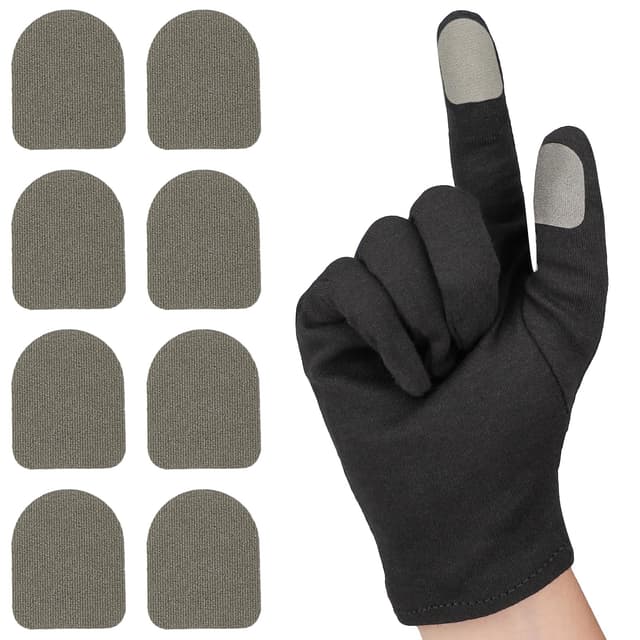 ENPOINT Ultra-Thin Touch Screen Stickers for Gloves, Motorcycle Gloves Touchscreen Stickers, Sensitive Mobile Gaming Accessories for PUBG Call of Duty Mobile Legends, Pack of 10