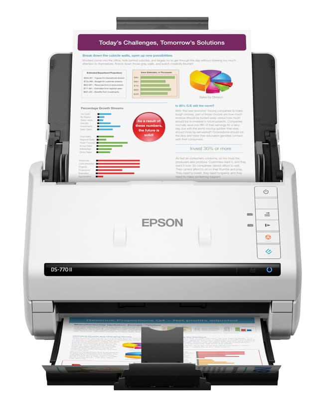 Epson DS-770 II Color Duplex Document Scanner for PC as Well as Mac with 100-page Auto Doc Feeder (ADF), Twain and ISIS Drivers