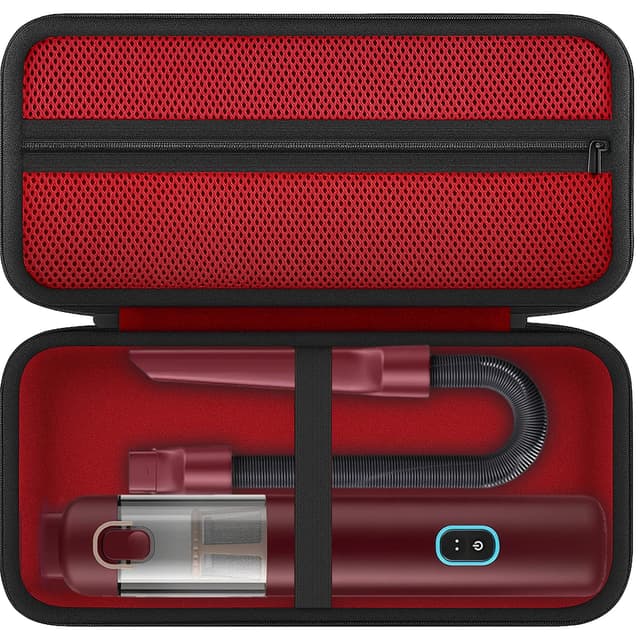 Aenllosi for Fanttik V8 Apex/Slim V8 Mate/V10 Apex/Slim V10 Mate Car Vacuum Hard Case, Fanttik Cordless V8/V10 Car Vacuum Organizer, Red (Case Only)
