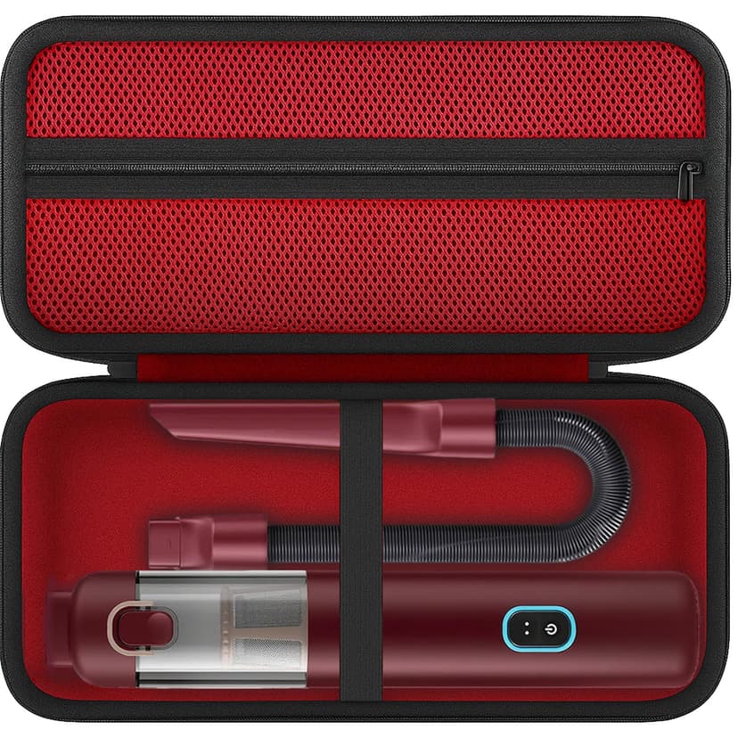 Aenllosi for Fanttik V8 Apex/Slim V8 Mate/V10 Apex/Slim V10 Mate Car Vacuum Hard Case, Fanttik Cordless V8/V10 Car Vacuum Organizer, Red (Case Only)