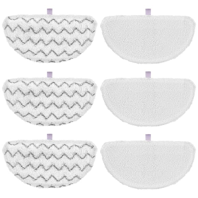 6 Pack 1940 for Bissell Steam Mop Pads for Bissell PowerFresh Steam Mop 1806 1544 1440 2075A 2685A 1940W 19404 Series, Model 19402 19408 1940a 1940f 1940q 1940t B0006 B0017, Part #5938#203-2633