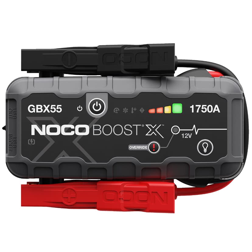 NOCO Boost X GBX55: 1750A UltraSafe Jump Starter – 12V Lithium Battery Booster Pack, Portable Jump Box, Power Bank & Jumper Cables - for 7.5L Gas and 5.0L Diesel Engines
