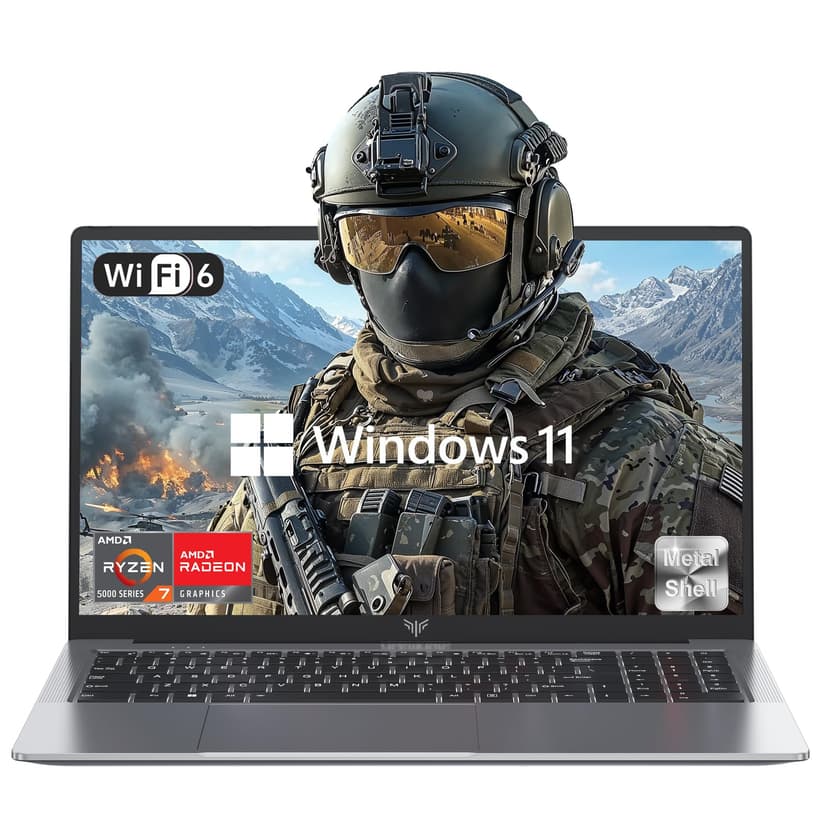 KAIGERR Gaming Laptop 2026, AMD Ryzen 7 5825U(8C/16T, Up to 4.5GHz), 16GB RAM 1TB NVMe SSD, 15.6inch Windows 11 Laptop, Radeon RX Vega 8 Graphics, WiFi 6 Laptop Computer