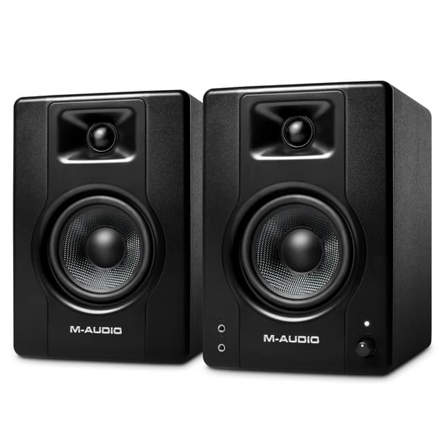 M-AUDIO BX4 Pair 4.5" Studio Monitors, HD PC Speakers for Recording and Multimedia with Music Production Software