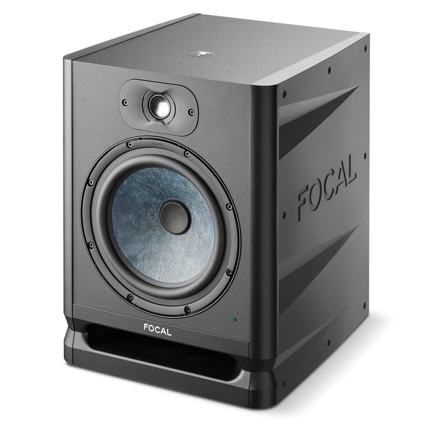 Focal Alpha 80 Evo – 8" Active 2-Way Studio Monitor, 115W RMS Bi-Amp, Slatefiber Woofer, 38Hz–22kHz, High-SPL Nearfield Reference Speaker – Sold Individually