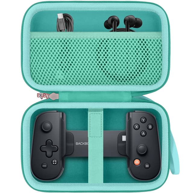 khanka Case for Backbone Pro/Backbone One iOS Mobile Gaming Controller,Carrying Case Compatible with Backbone Pro/Backbone One iOS Mobile Gaming Gamepad/Controller (Teal)
