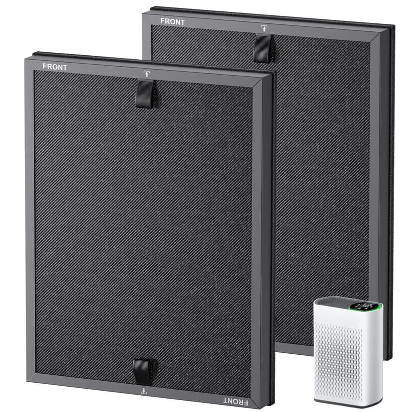 HAP602 Replacement Filters for ECOSELF HAP602/ HAP602WF Air Purifier, 3-IN-1 HAP602 Hepa Filter Replacement, High-Efficient Filtration for Home, 2 Pack