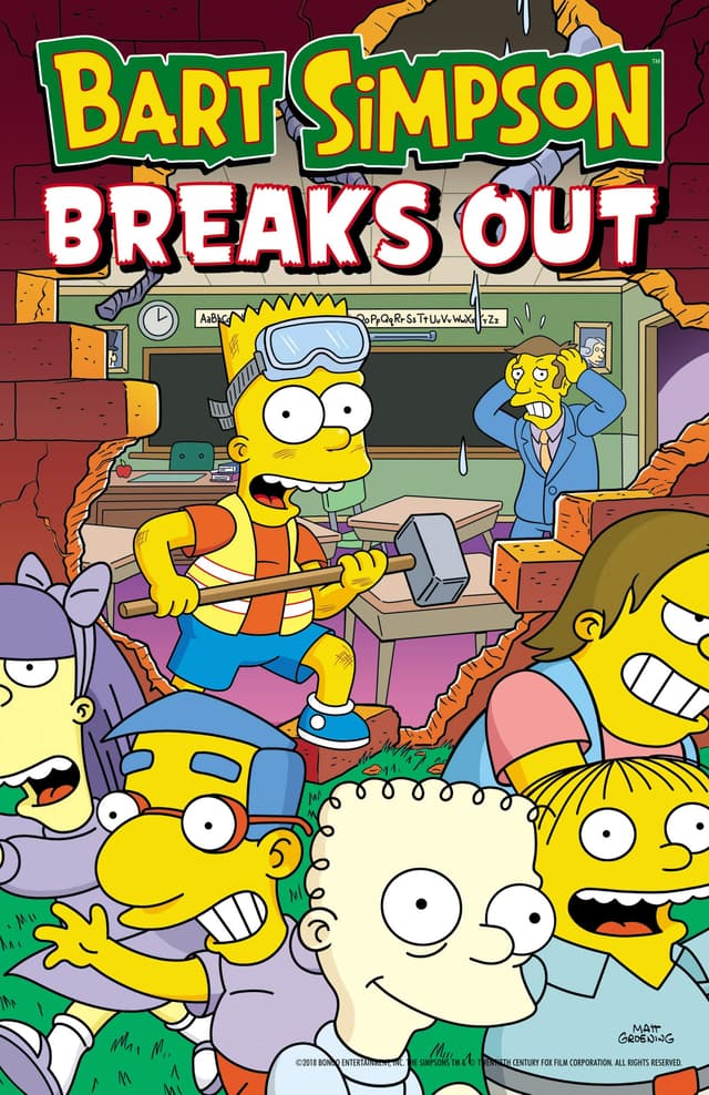 Bart Simpson Breaks Out: An Iconic Graphic Novel of Springfield Mayhem, Pranking, and Bartman Adventures (Simpsons Comics)