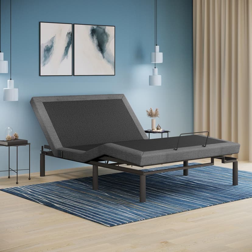 iDealBed 4i Custom Adjustable Bed Base, Wireless, Massage, Nightlight, Zero-Gravity, Anti-Snore, Memory Pre-Sets (Full)