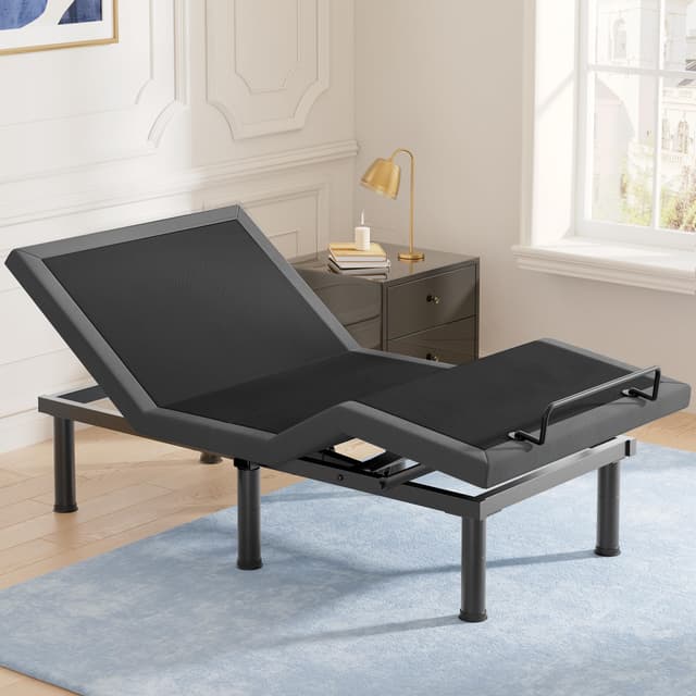 Tami Tami T450 Adjustable Bed Frame Twin XL with Remote, Ergonomic Adjustable Base with Head & Foot Incline, Zero Gravity, Nightlight, Quiet Motor, and 3 Height-Adjustable Legs, Easy Assembly