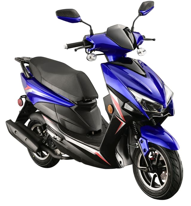 HHH X18 150cc Scooter Street Motorcycle Gas Moped 150cc Adult Bike with 10 inch Aluminum Wheels (Choose Your Color : Red, Black & Blue)