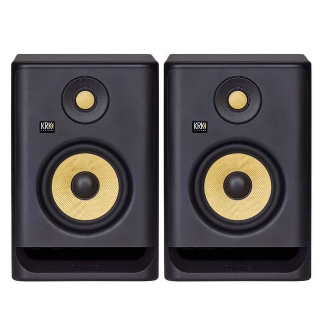 KRK RP5 Rokit 5 G4 Professional Bi-Amp 5" Powered Studio Monitor Pair, Black