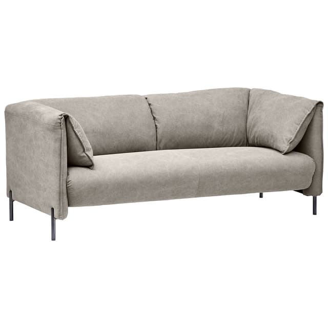 Amazon Brand – Rivet Cyprus Mid-Century Modern Loveseat, 72"W, Light Grey