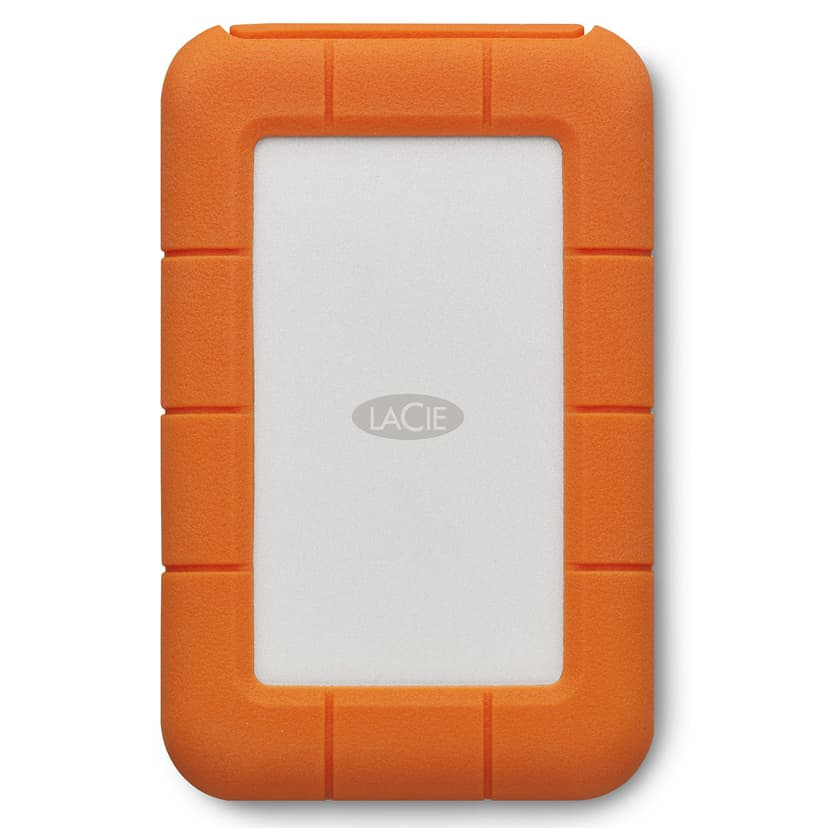 LaCie Rugged USB-C, 4TB, Portable External Hard Drive, Drop, Shock, Dust, Rain Resistant, for Mac & PC (STFR4000800)