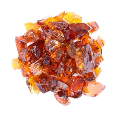 Hiland Fire Pit Glass in Amber, Extreme Tempature Rating, Good for Propane or Natural Gas Fire Pit Table,10 lb, Golden Amber, RGLASS-AMB