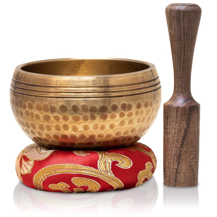 HIMALAYAN HEALING® Tibetan Singing Bowls Set~ Meditation Sound Bowl hand Hammered in Nepal For Yoga, Meditation, Mindfulness, Healing & Chakra balancing~
